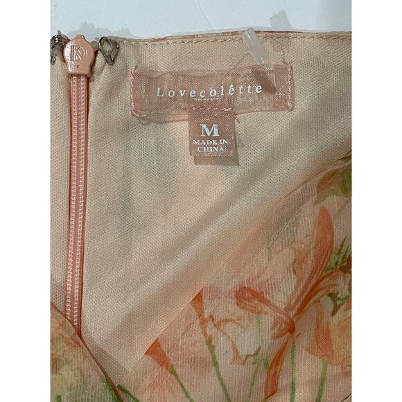 Lovecolette Floral Babydoll Dress - Peach - Medium - Picture 8 of 13